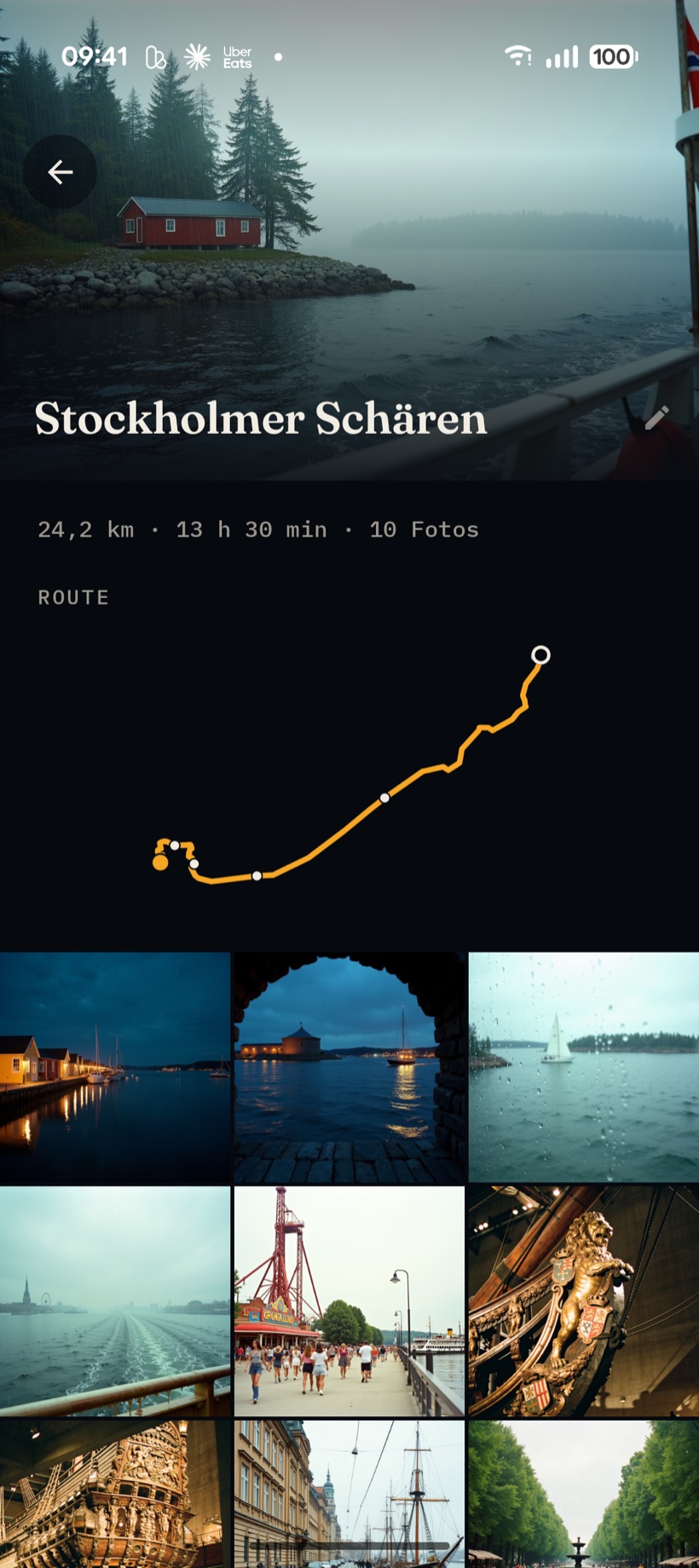 Schären-Tour im Detail mit Fährroute und Fotos