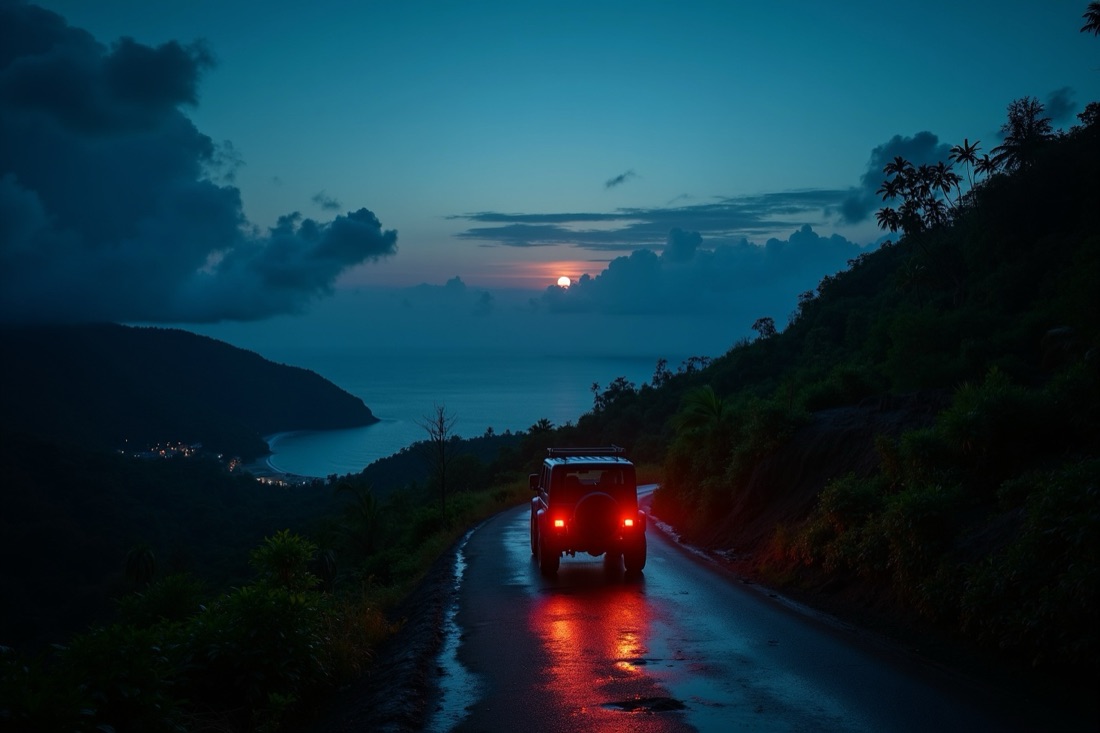 Koh Pha-ngan bei Dämmerung